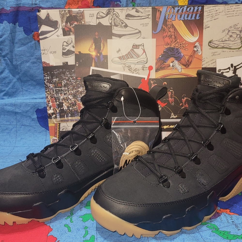 Air Jordan 9 Retro NRG Men's Boot AR4491-025 Black-Gum